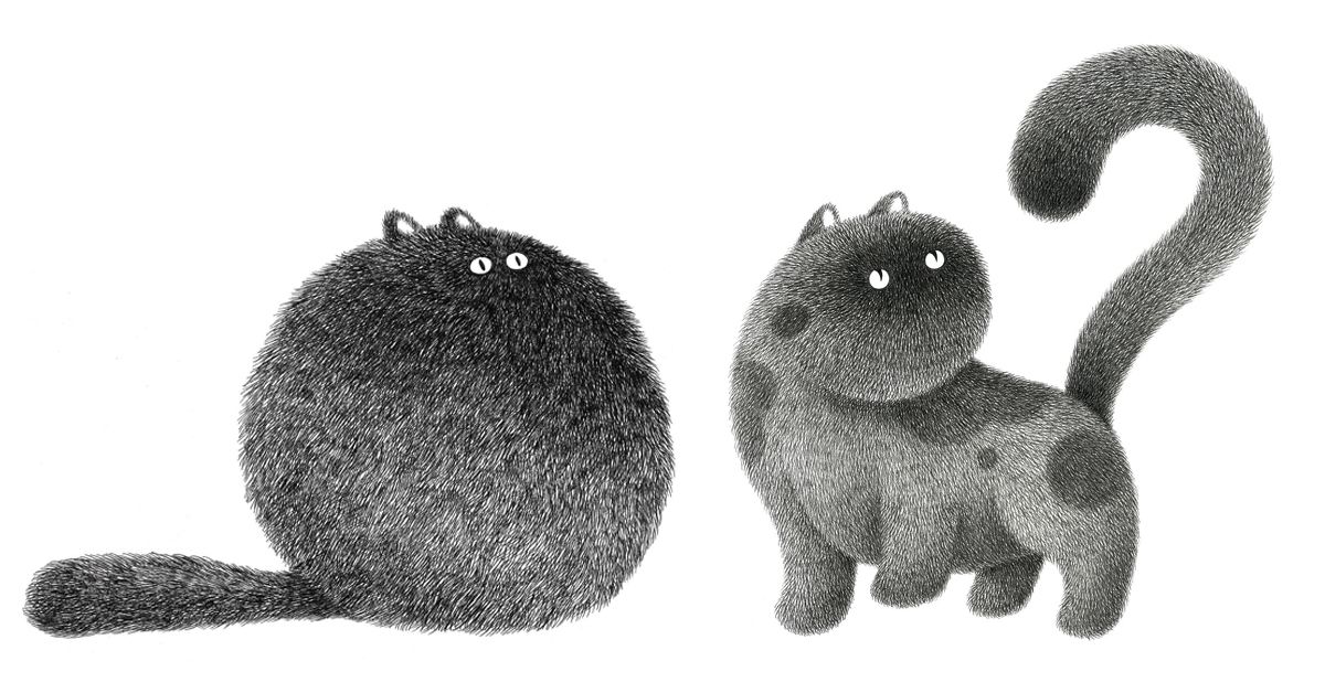 Illustrations of the fluffiest cats you'll ever see buff.ly/2mhDZxE