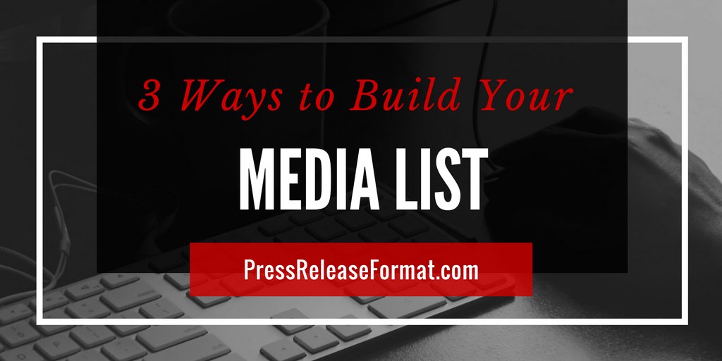 PRFormat's tweet image. Media List Basics for Press Release Distribution pressreleaseformat.com/build-your-med…