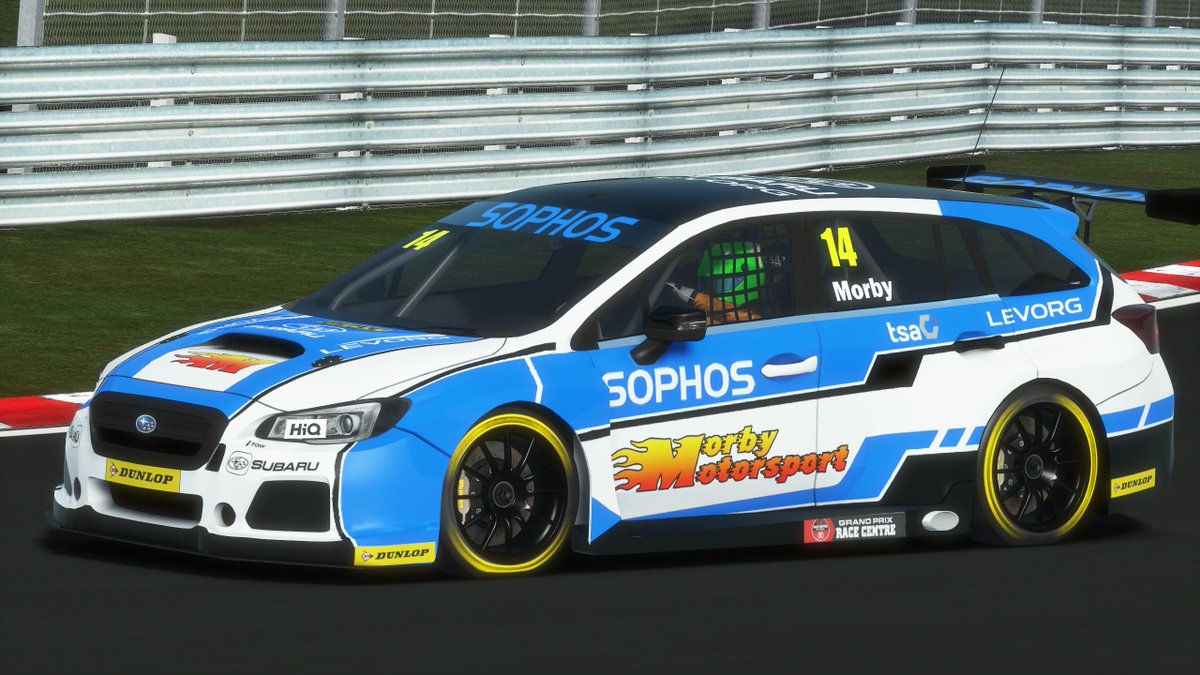 PMorby's tweet photo. New year, new (virtual) car! I loved @JoshPriceRacing livery so much I decided to get a can of paint out and have a go myself. Entering 2018A season of @WSRracing #BVTCC with this awesome looking @subaruuk Levorg! https://t.co/Ex6n0ykmKM