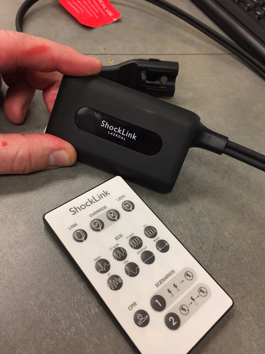 simulationtek's tweet photo. Anybody out there in “TV land” have any success in connecting the @laerdalmedical #shocklink system directly to LLEAP? I feel like I’m missing a step but I can’t figure out what? #laerdalmedical #simman #SimmanALS #CHSOS #simtech https://t.co/lWUuVcUvro