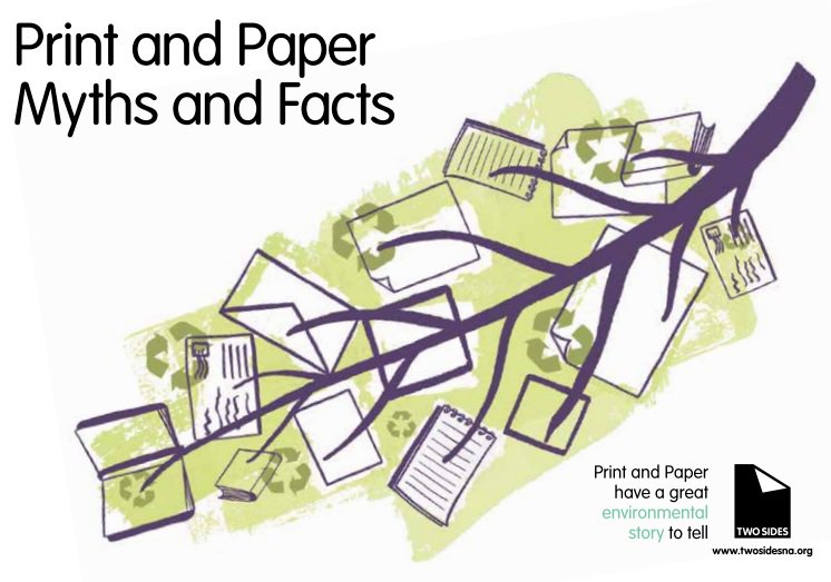 TwoSidesNA's tweet photo. Which of these myths about #print and #paper is your pet peeve? Share #paperfacts to bust them all! https://t.co/j99WOC2dlm https://t.co/zuISQRjw6S