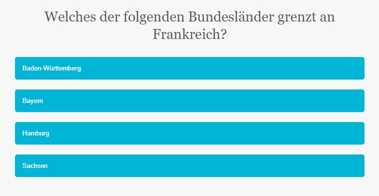 Unser neues "Bundesländer-Quiz" ist nun online (nur für unsere Patrons).

Wie gut kennst du Deutschland? 

Melde dich jetzt an: goo.gl/TVAvHr 

#learngerman #deutschlernen