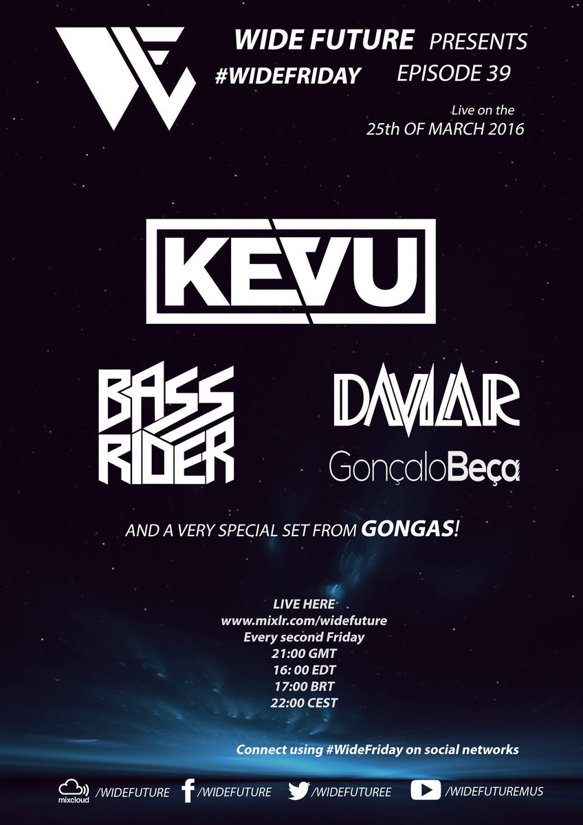 widefuture's tweet photo. That throwback, we are so sooo close to announcing our new radio show.
On this #WideFriday throwback we have the best 3 lineups with Portuguese artists on, because we believe this country has so much to give.
1 - KEVU
2 - Karetus
3 - Club Banditz https://t.co/yXXWqlllvo