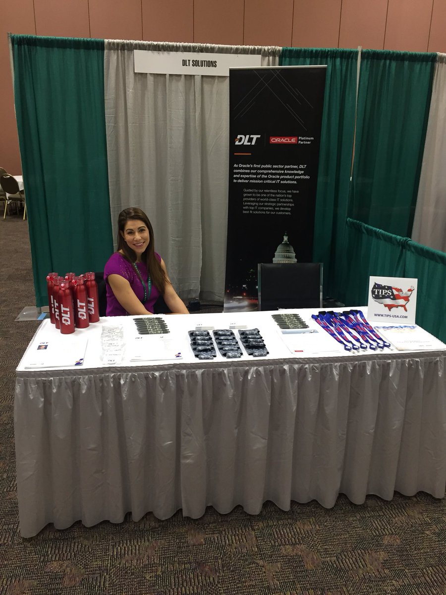 charley0521's tweet photo. Attending @CAPPO_Inc event today? Stop by @DLTSolutions booth 216 and learn all about @Oracle solutions #CAPPO2018 https://t.co/6Xzni1e1VL