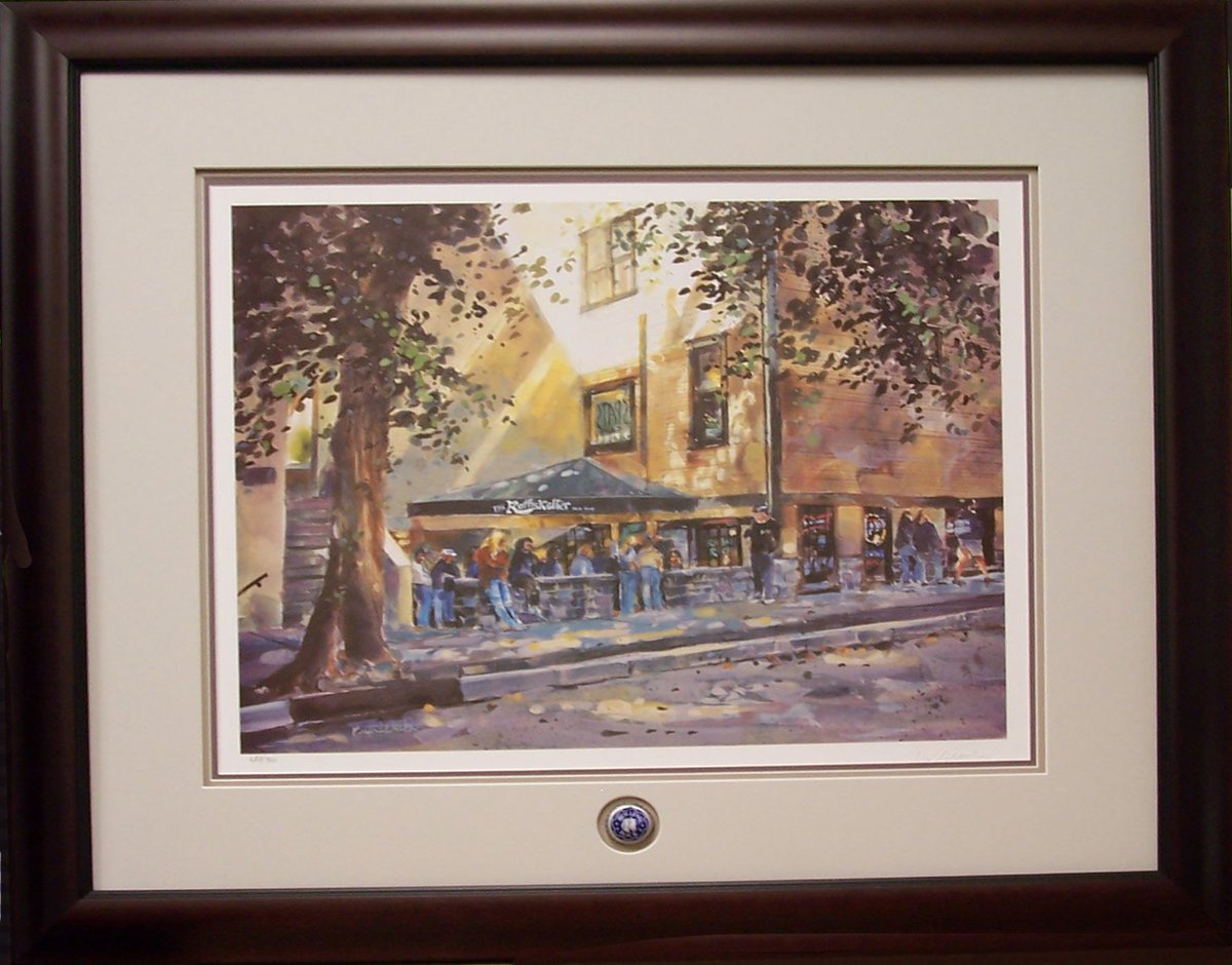 omfs136's tweet photo. Keep a piece of the Skeller with this limited edition print by Richard Greenleaf. Have it framed with a Rolling Rock bottle cap for extra fun. #skeller #PSU #PennState #StateCollege #icon https://t.co/MaRNTFPlXk