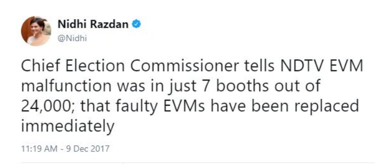 85While we are on the topic, what is a zero between friends .. that too on an election morning, hain ji?Fact checking is secondary .. 'breaking news' is what we live for!