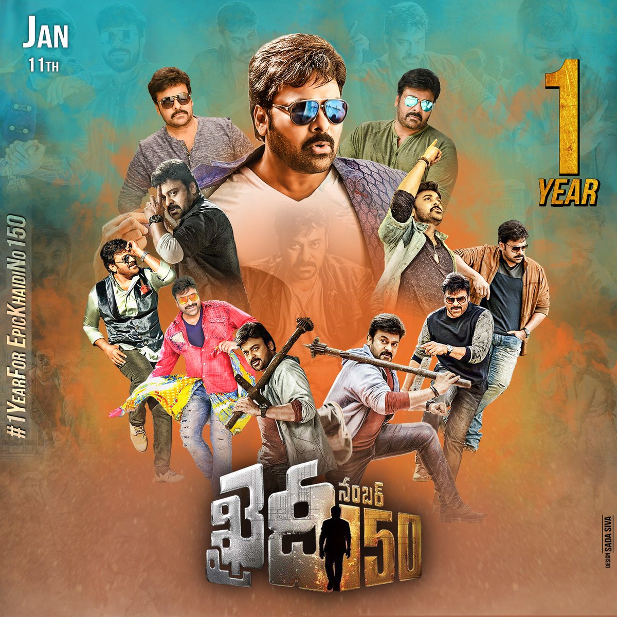 #1YearsForEpicKhaidiNo150 Boss Is Back #MegaStarChiranjeevi Garu