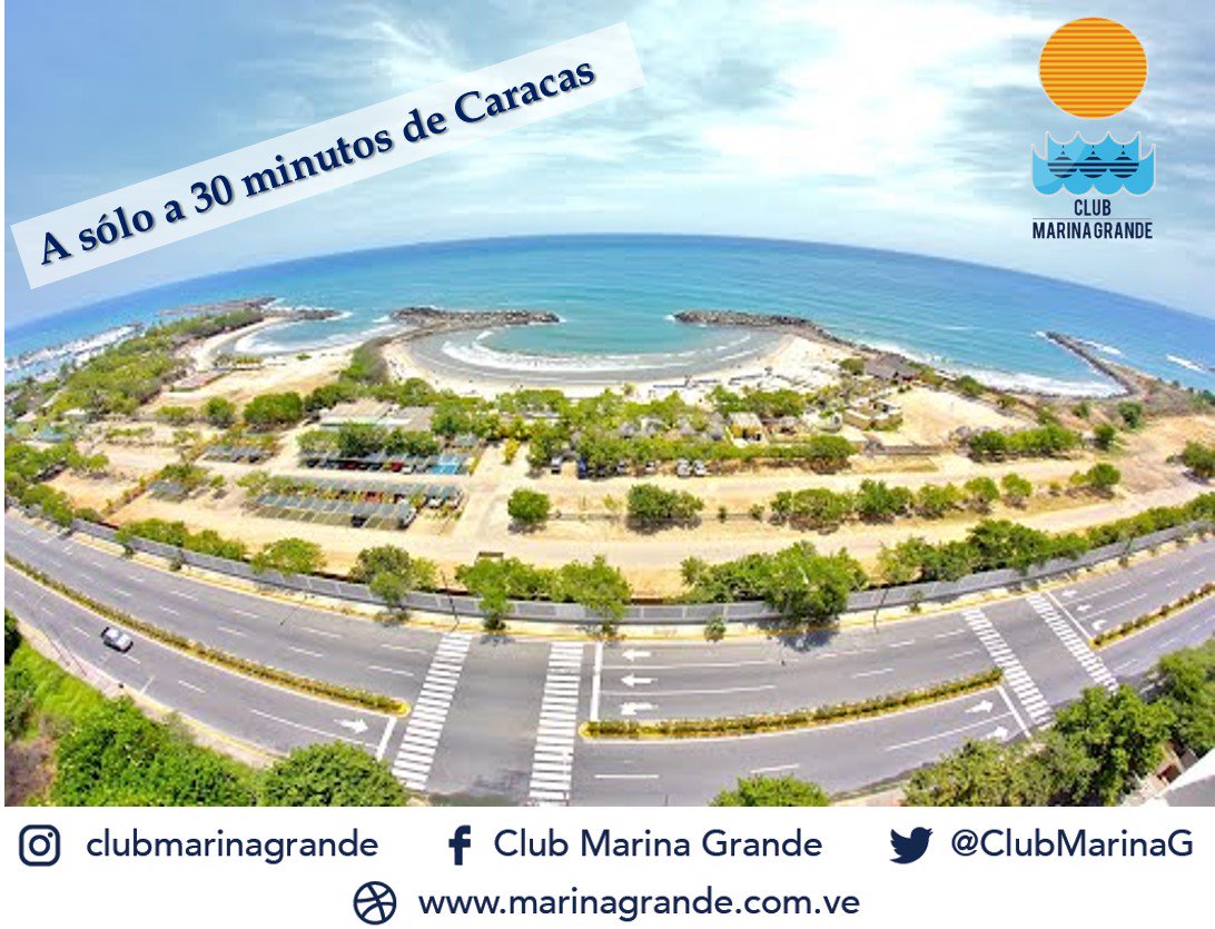 ClubMarinaG's tweet photo. El #ClubMarinaGrande sólo te queda a 30 minutos de Caracas ¡Visítanos! #mar #sol #playa #arena #paseo #placer #diversión https://t.co/jUvyfEudyq