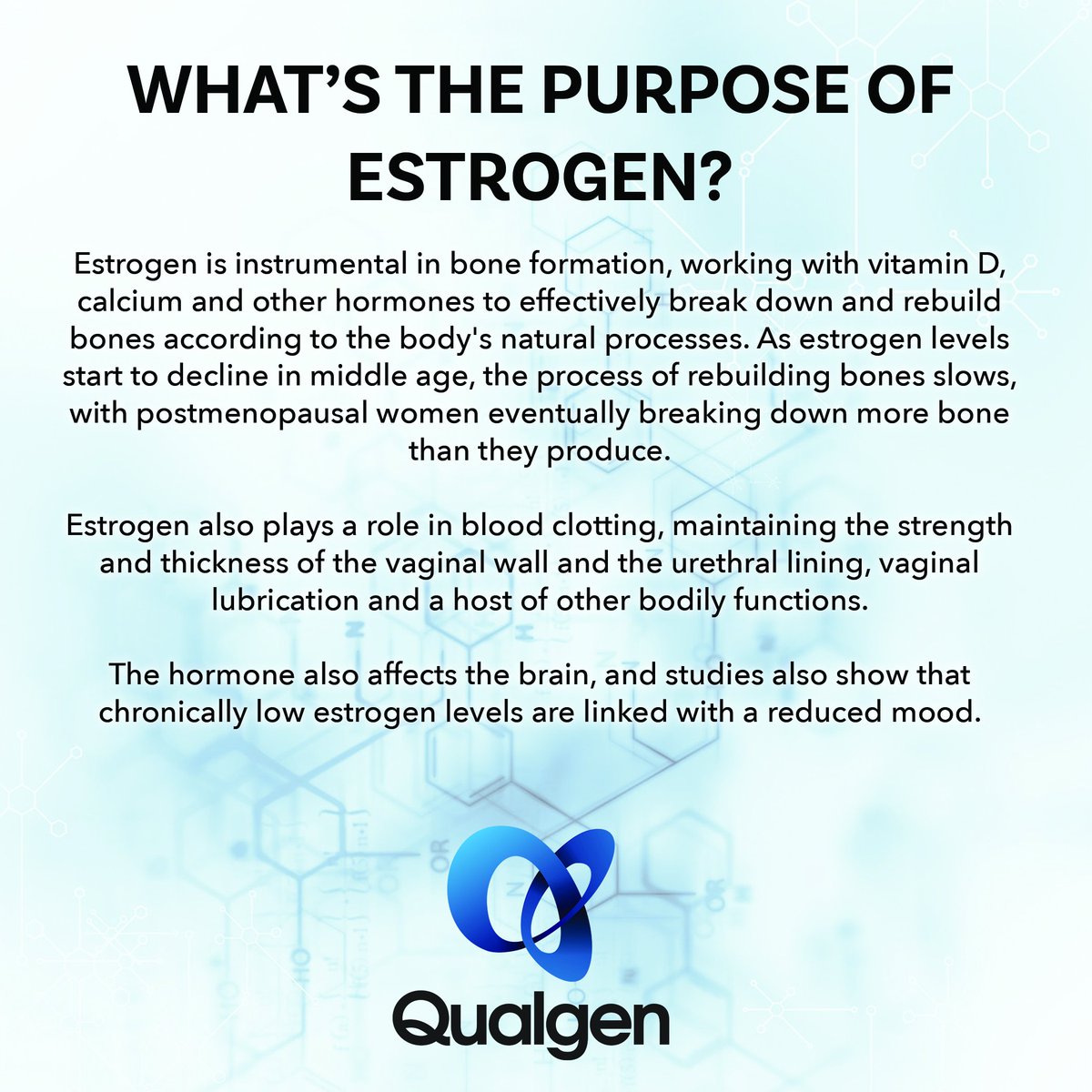 What is the purpose of estrogen