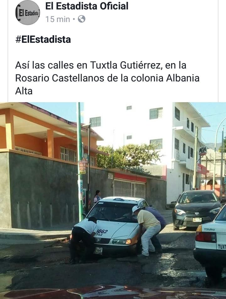 LennynFlores_'s tweet photo. Lamentablemente la situación de los tuxtlecos, aún más por la ineficientes del presidente municipal @castellanosfer que en caña prometió pavimentar y reparar #UnaCalleDiaria. Es difícil notar que significa para él el término #CapitalQueInspira https://t.co/WBEuZSaHpI
