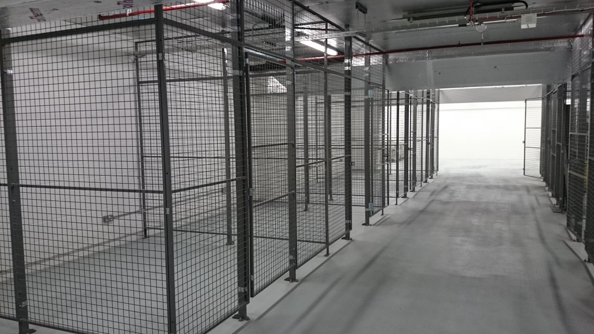 meshpartitions's tweet image. Mesh secure cages for back of house storage. Designed and installed by Oracle Storage Systems: Site Guildford