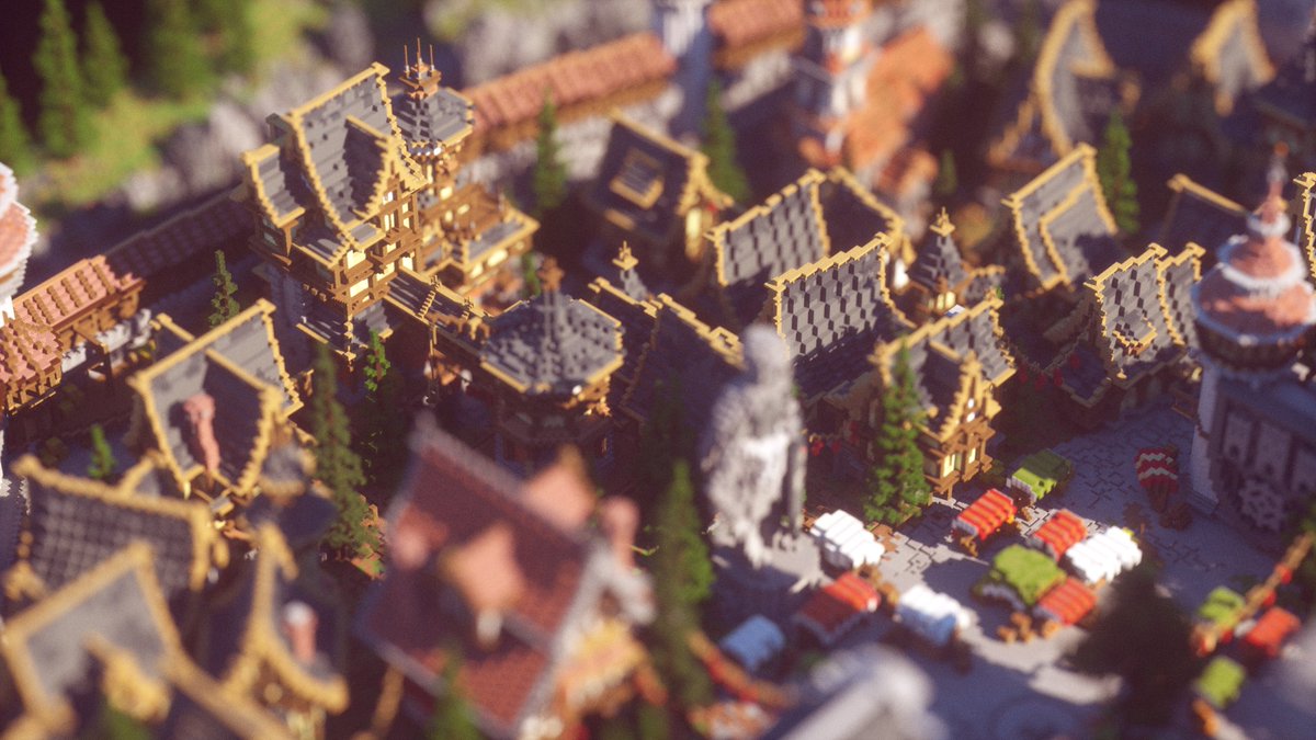 This is a medieval-styled city with castle on <a href="/PixelBiester/">Pixelbiester</a> together with <a href="/zJaason/">Jaason</a>.

Awesome Renders by @Splekh | Video by <a href="/ilibu_/">ilibu</a> : youtube.com/watch?v=DpYqNz…
