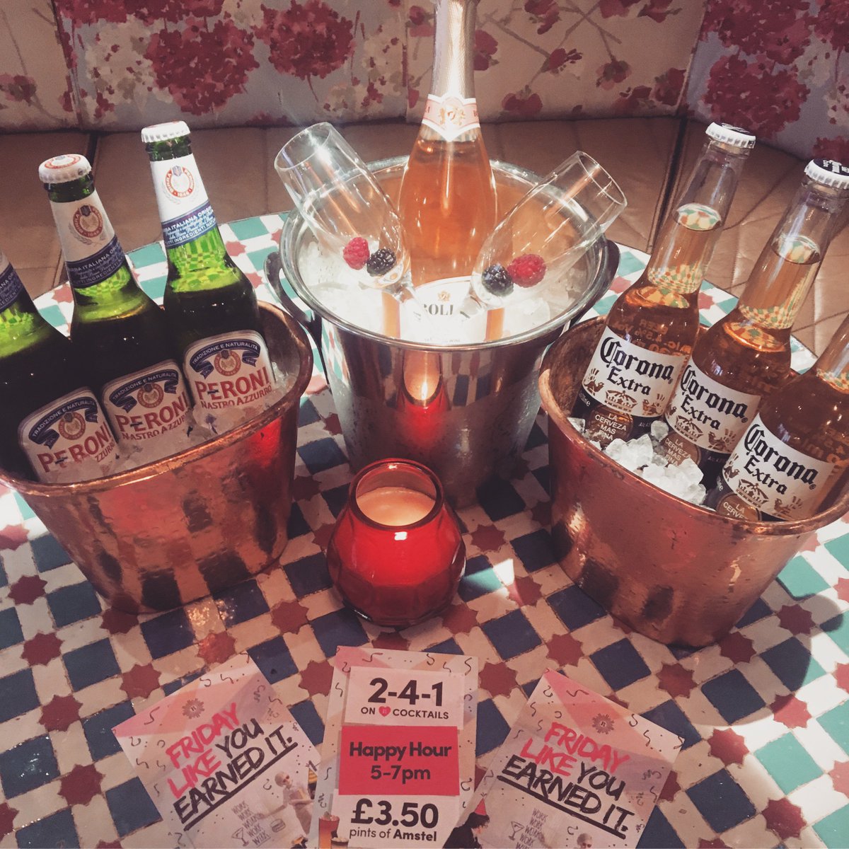 'Friday like you earned it!'

What better way to end a long hard week at work than by celebrating with us here at Revolution Reading with your first round of drinks on US!

To claim this offer just send us a DM and I can get your group booked in