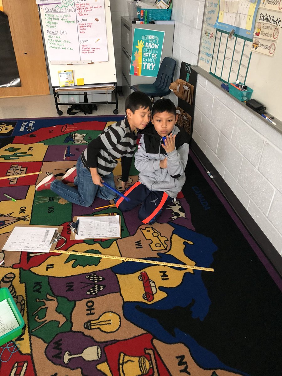 MsHartman3's tweet photo. No better way to learn measurement then to measure around the room! https://t.co/zvJEF6RSKD