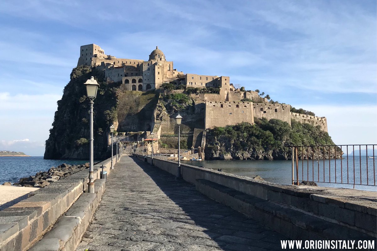 Sunny day at Castello Aragonese (Aragonese #Castle) on the island of #Ischia, #Italy. #genealogy #travel