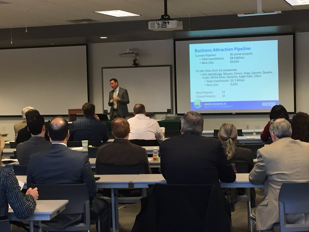 GRERochesterBiz's tweet photo. Thanks to all who attended GRE's Investor Meeting this AM - especially to our partners at #LeChaseConstruction for hosting! We're excited to report one of our busiest winter project seasons ever, thanks in no small part to your support. 2018 will be a big year for #ROC #EconDev https://t.co/vFgmnL5g2R
