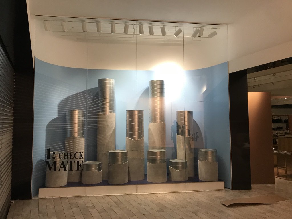 kubehaus's tweet photo. Installed the #selfridges manchester windows, #concrete &amp; #steel #columns #windowdisplay #shopfitting https://t.co/RDDKgXfyQi