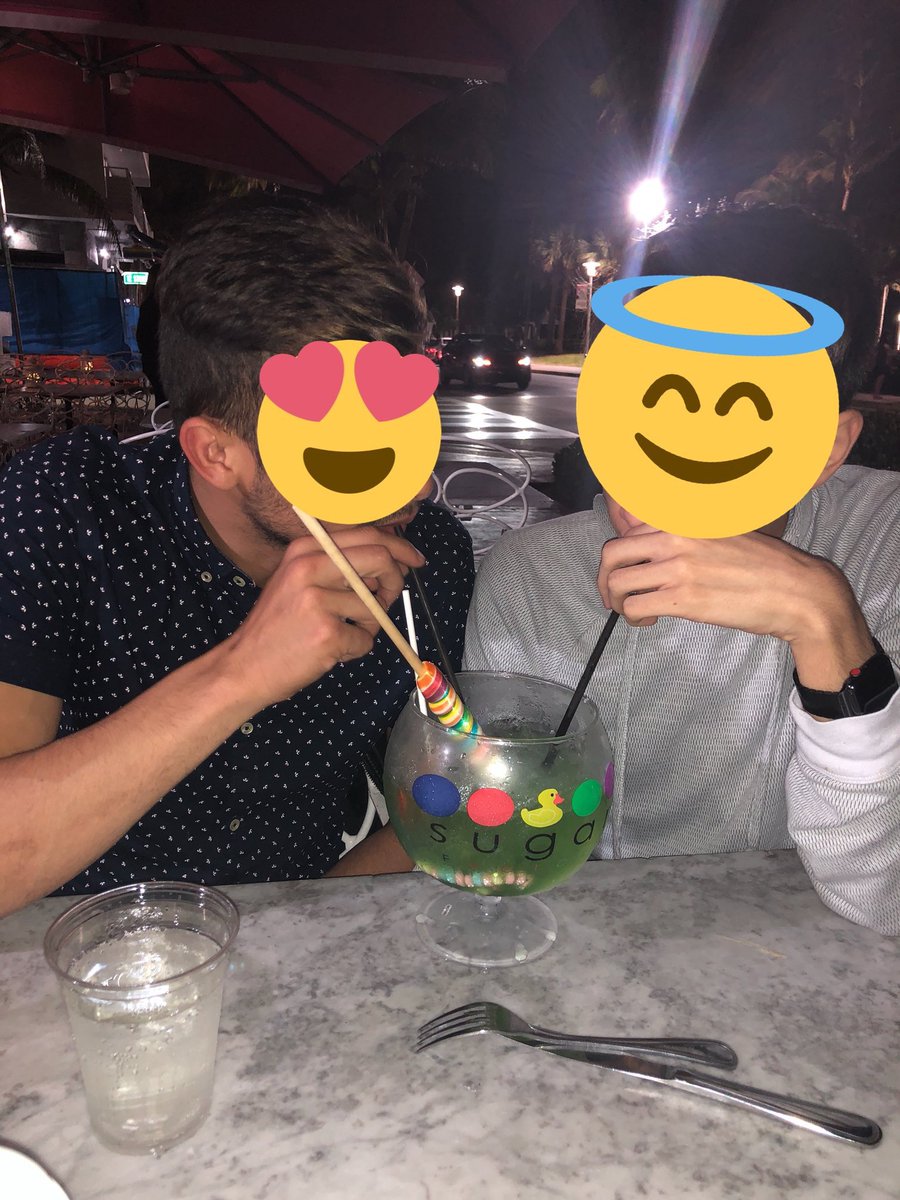 GreedyFinDom2's tweet photo. Sharing a drink and using a straw. What’s better than this. Guys being dudes. Drool losers. https://t.co/IKiU5QAV6j