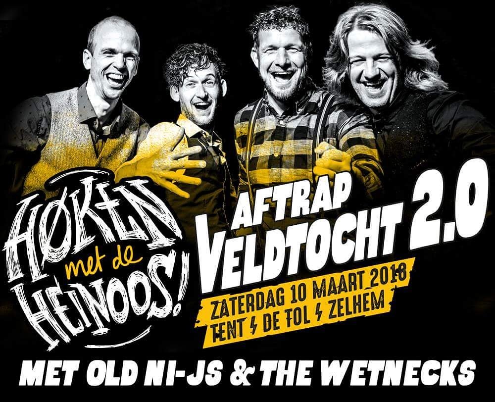 Aftrap Veldtocht 2.0 | <a href="/CafeDeTol/">Café de Tol</a> #zelhem 10 maart #feesttent
Samen met Old Ni-js en The Wetnecks. VVK start 13 januari om 11.00 uur a.s.