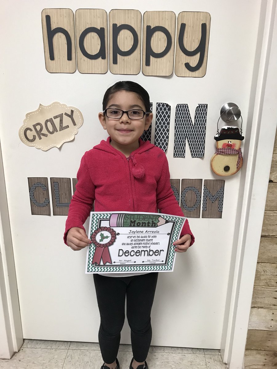 Tuckers_class's tweet photo. Our December Student of the Month #swelem #cpsreds https://t.co/njK5qvEDYb