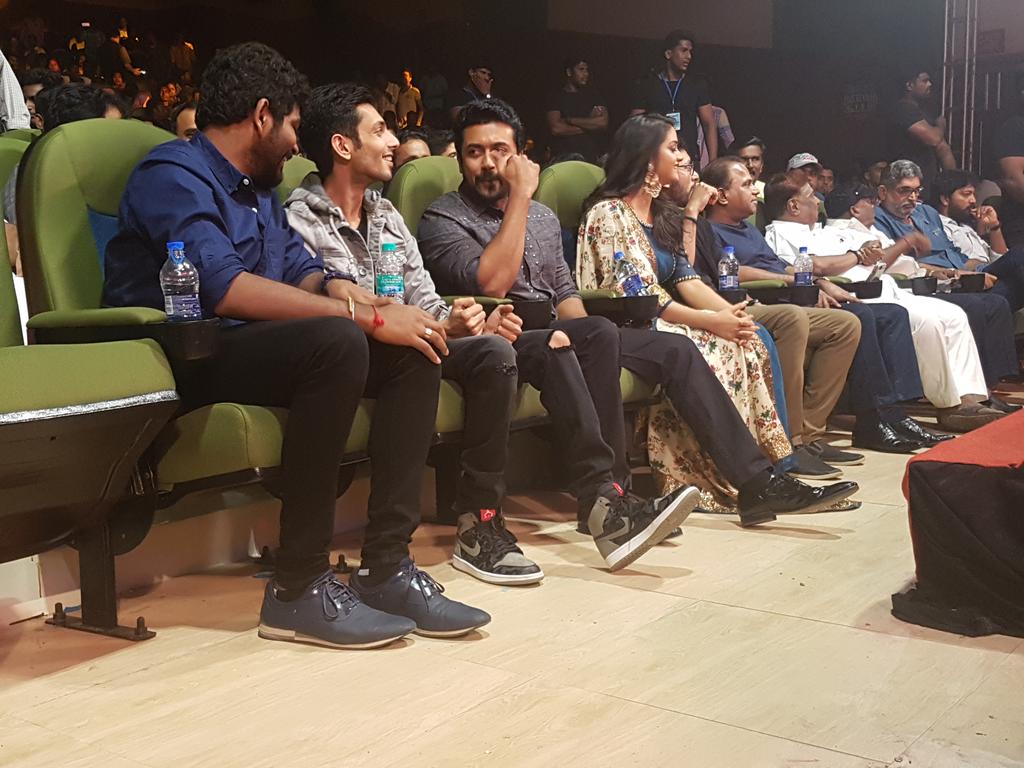 SunTV's tweet image. #TSK&apos;s Energetic crew at the #TSKPreReleaseEvent
#StayTuned and #ComingSoon on #SunTV
