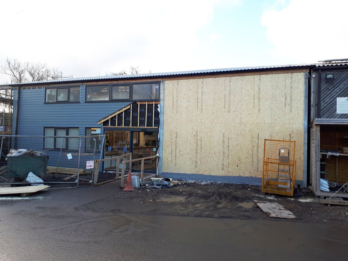 Our new office continues to take shape. Plenty of <a href="/Sterling_OSB/">SterlingOSB®Zero®</a> has gone in today to protect the building from the elements. #construction #office #newoffice #osb #SterlingOSB