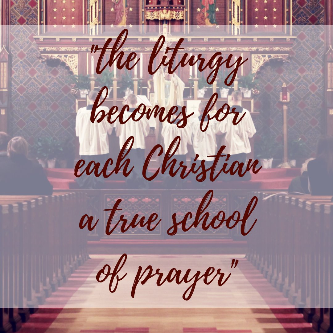 StMarkMN's tweet photo. Pope Francis Weekly:

"By reflecting on these rich prayers [of the Mass], and uniting ourselves with the Church in lifting them up to God, we see how the liturgy becomes for each Christian a true school of prayer." 

#onestrongfamily #Eucharist #HolyMass #parishlife #prayer https://t.co/PswryZUAY1
