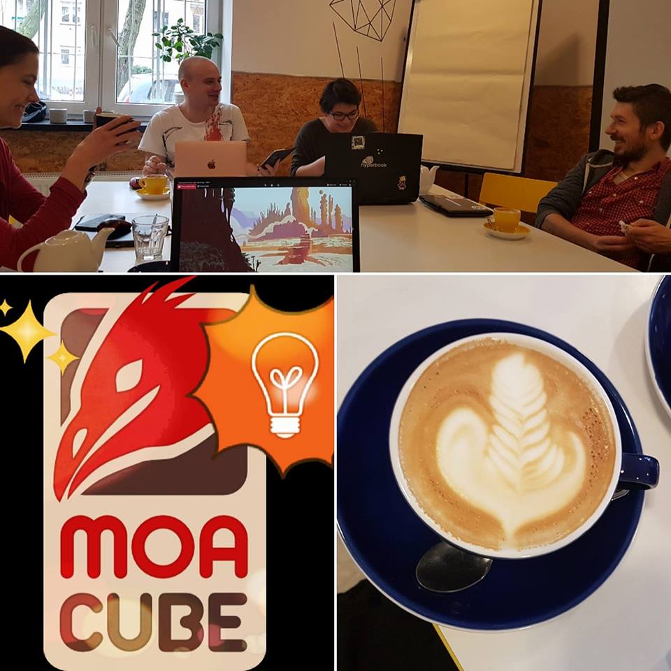 vinegaria's tweet photo. MoaCube is back in the game! Hopefully. Also, check out the coffee I got at our meeting today in a cafe, @TomGrochowiak said Twitter has to see it, so there you go ;) #moacube, also with @HubertSobecki @theKatKluge @_Mulak_ https://t.co/sciM2ZfgmV