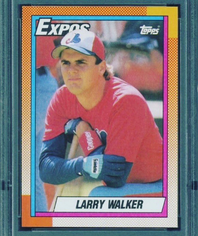 baseballcardDoc's tweet photo. This man should be in the hall of fame! Who agrees with us? ⚾️⚾️⚾️ #LarryWalker #1990topps #rookiecard #topps #expos #baseballcarddoc #comingsoon @Topps https://t.co/wOxp7vbglD
