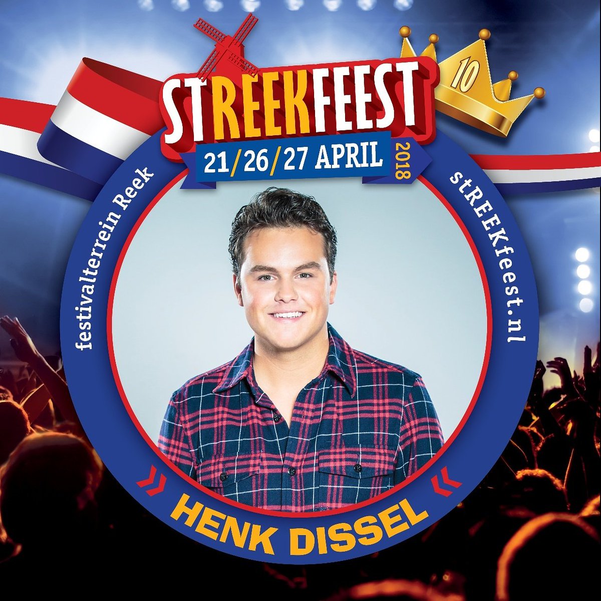 streekfeest's tweet photo. De kroonprins van het levenslied @HenkDissel komt onze Koningsnacht aftrappen. #10jaar #streekfeest #grootsfeestineenkleingat https://t.co/K3QjzkivOi