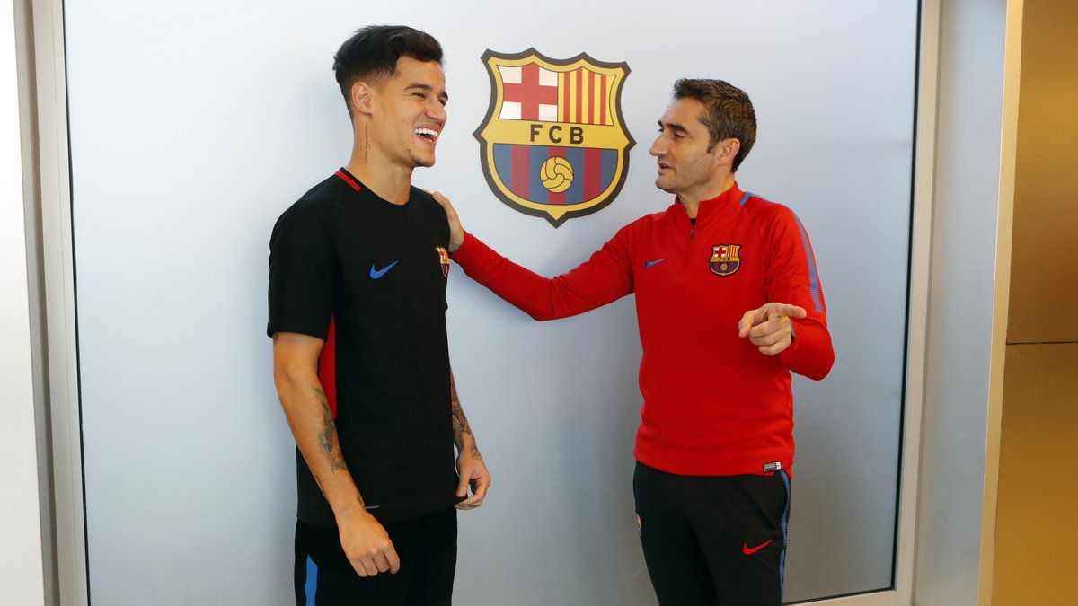 FCBarcelona's tweet photo. 🔊 Valverde: "We hope that @Phil_Coutinho can help us a lot, he's a great signing. A player who can feature in a variety of positions and can adapt well the team's style" 🔵🔴 #ForçaBarça https://t.co/tuOPKwU1S6