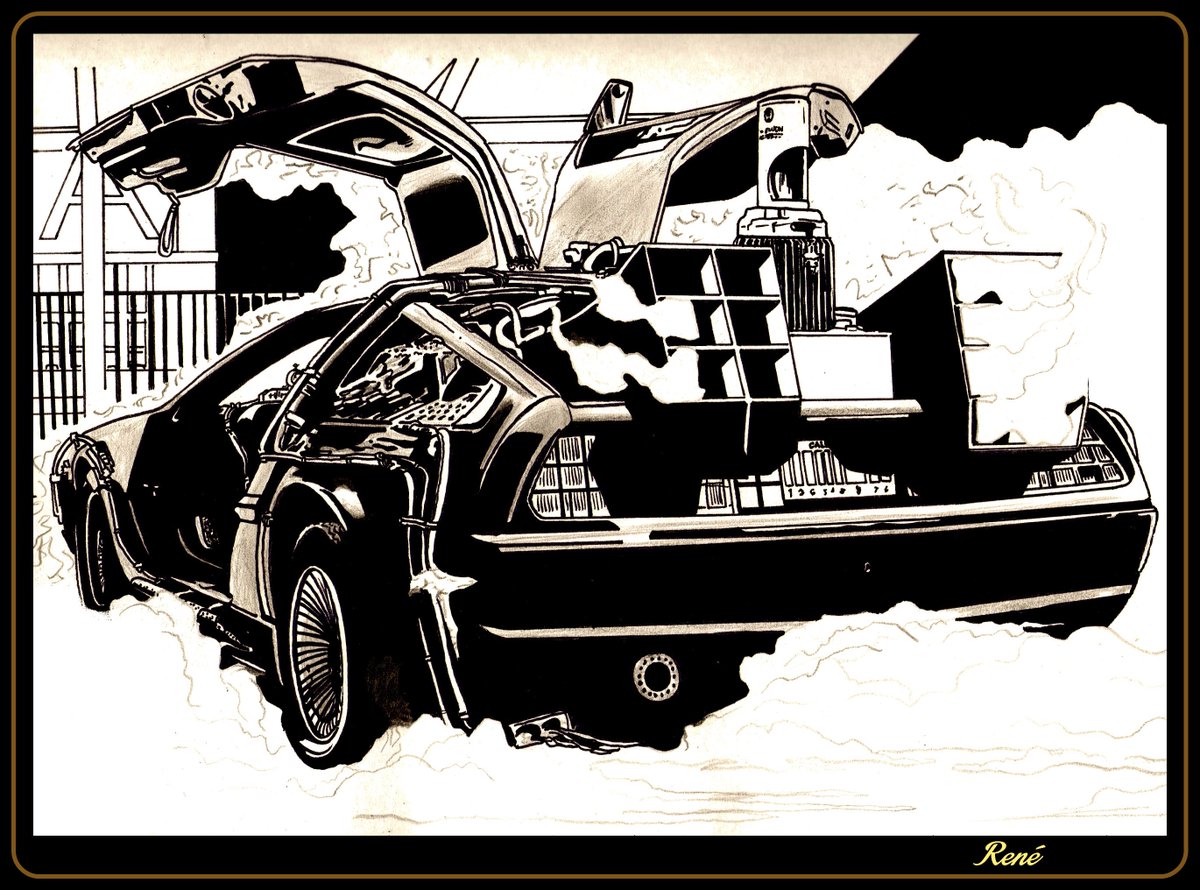 RenFaraguna's tweet photo. My #pupolo #fumetto: la mitica #DeLorean a #Trieste (di fronte all'ex Fiera di Montebello) - #fumetti #comics #BacktotheFuture #eighties #fiera https://t.co/VsBCFq8B0C