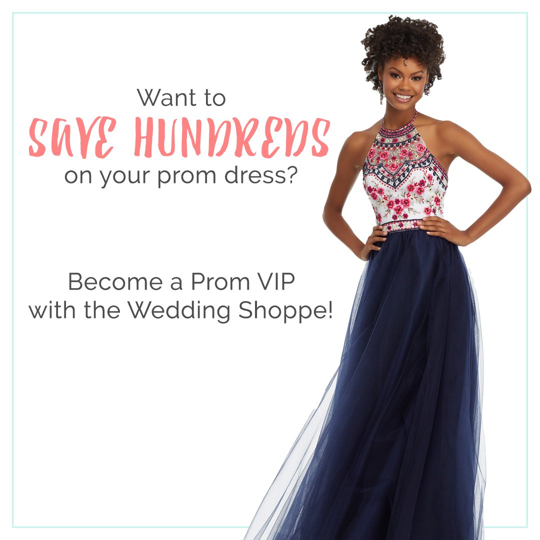 GrandPromDress's tweet photo. Sign up to become a Prom VIP at the Wedding Shoppe and save BIG on your #promdress! https://t.co/8INNV9sPzp #prom2017 *Excludes Sherri Hill https://t.co/YGs34QHGue