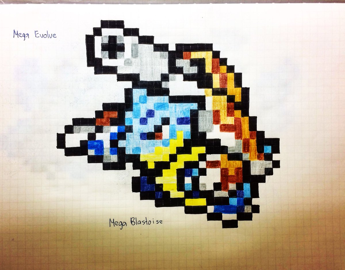 Willy Leejing On Twitter Mega Blastoise Pixel Ver Pokemon Mega twitter