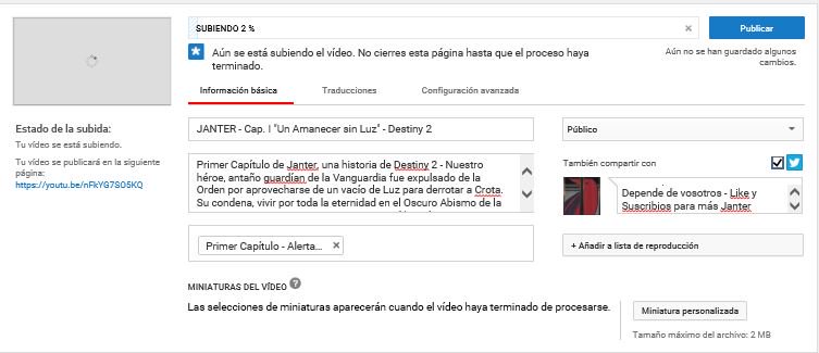 LegionLooterana's tweet photo. Subiendo Primer Capítulo de #JANTER - Las prisas por cumplir plazos, tipo bungie, pueden causar algún que otro bug ;). Se recomienda escuchar con Auriculares, todavía sigo entonando sonido. Soy nuevo ;) #Destiny2フレンド募集 https://t.co/QbUsMTGz8W