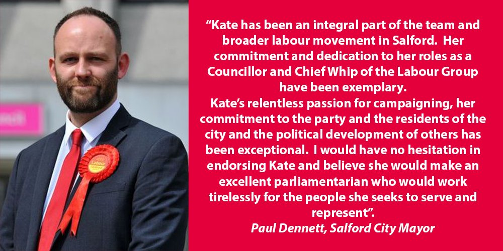 Kate4Labour's tweet photo. Thank you @paul4citymayor for endorsing me in the selection for South Ribble. #ImWithKate #Kate4SouthRibble #TotallyCorbyn #SouthRibble I'm the official @unitetheunion backed candidate in South Ribble, click here to find out more https://t.co/VH6ZLJnOWr https://t.co/6rLicAV2dI