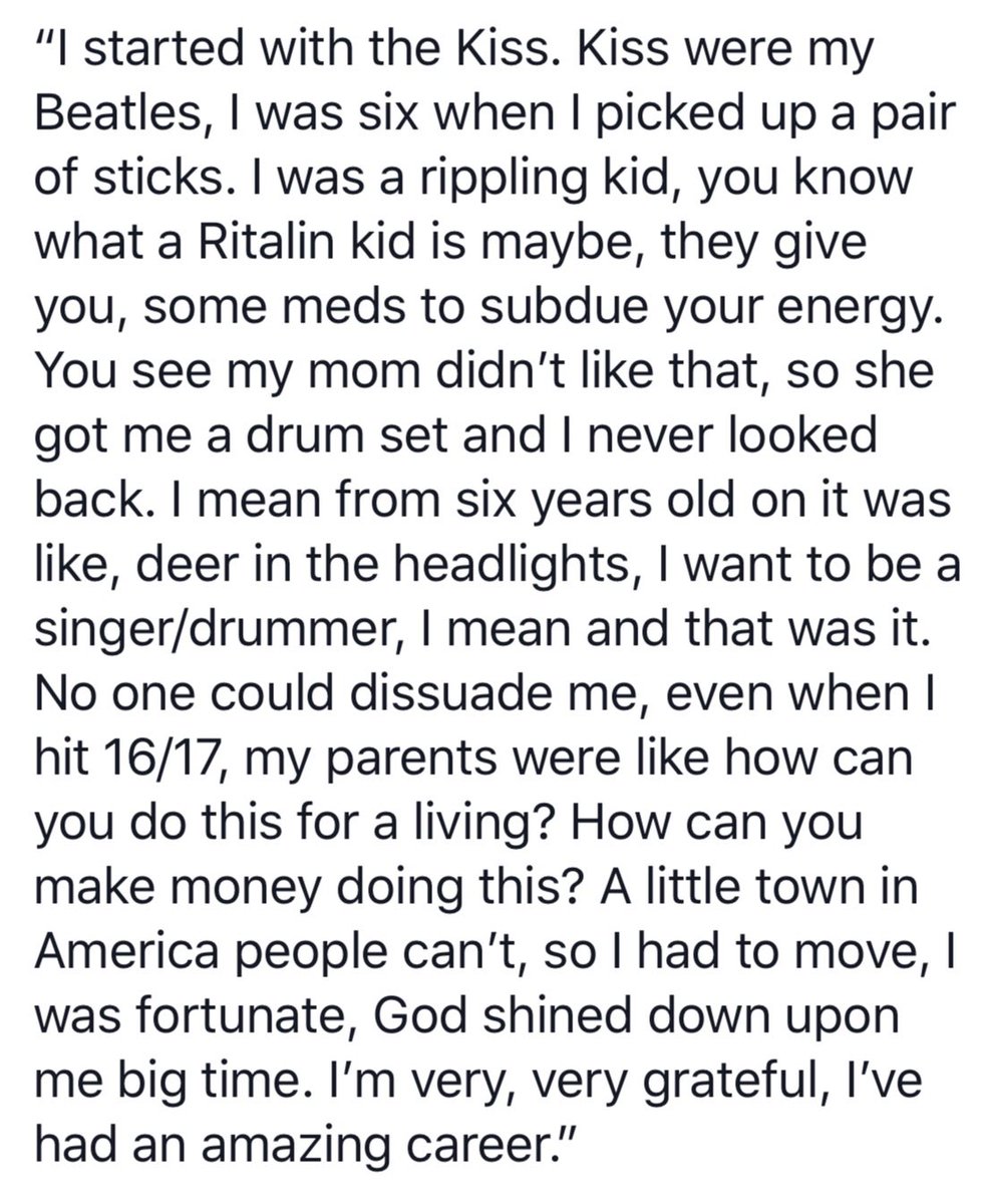 1111everywhere's tweet image. Deen Castronovo talks about his early musically influences and how his Mom instinctively knew how to channel her son’s abundance of energy as a child.
✨🥁🎤✨ 
@DeenTheDrummer @RevoSaintsPage @RevoDisciples