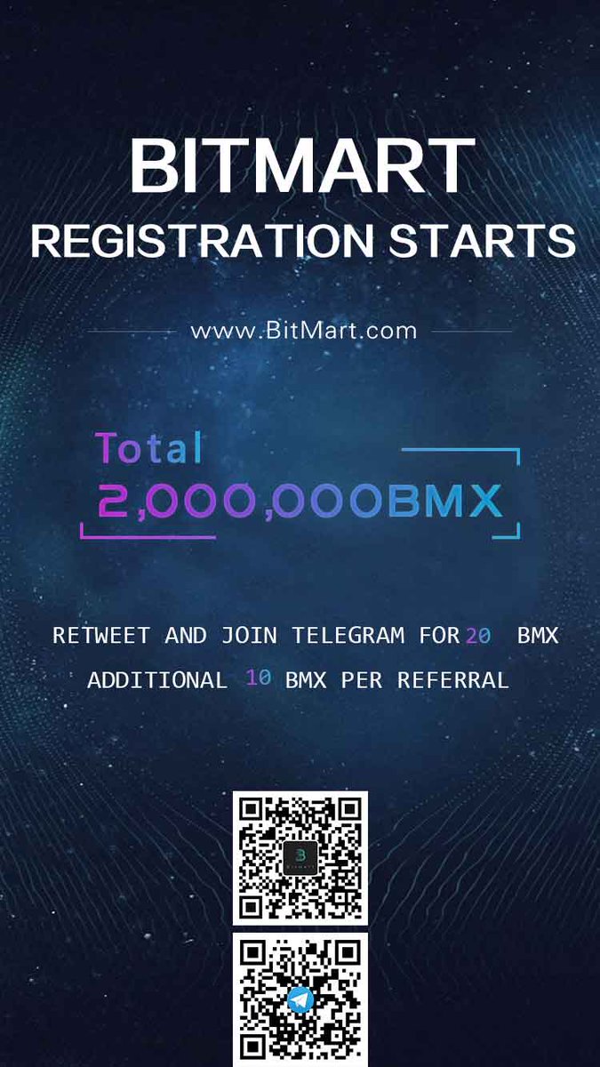 BitMartExchange's tweet photo. BitMart Token Sale is live and on fire! EVERYONE Retweet this and Follow us will have 20 BMX token Airdrop. Join our Telegram https://t.co/EQQlVB6tbA and see the announcement there to redeem.    #bitcoin #altcoins #ICOs #etherium #ETH #Airdrop #CryptocurrencyExchange #BTC https://t.co/1C760lROUv