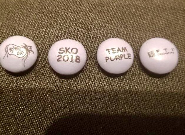 angelaftitech's tweet photo. #TeamPurple keeping things sweet and on brand at #SKOGames2018! https://t.co/BJcN3RfpCj