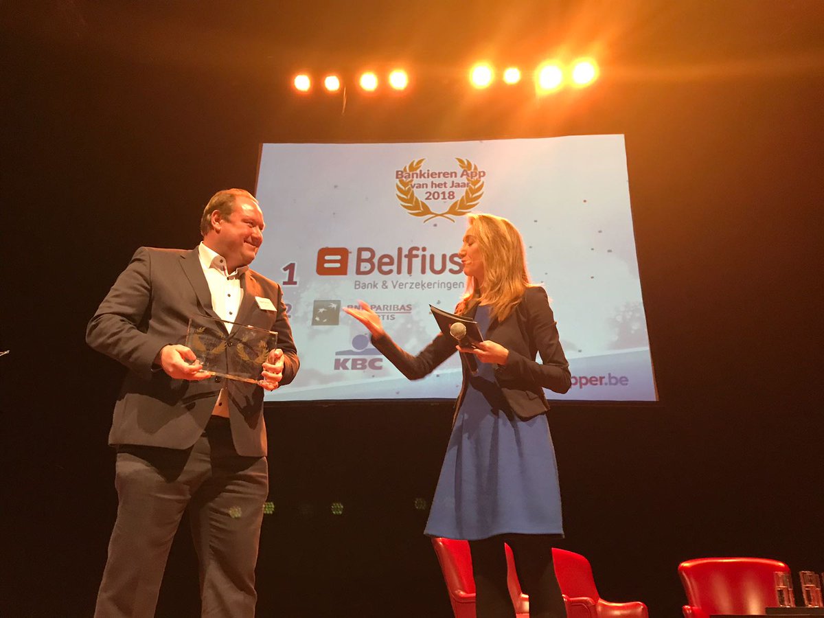 Belfius's tweet photo. #BelfiusMobile bekroond met de award Bankieren App van het Jaar 2018 👍🏆 https://t.co/uT7uGWrpw2
