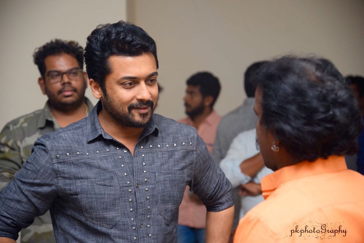 SuriyaFansClub's tweet image. • Handsome @Suriya_offl ♥ From #TSKPreReleaseEvent