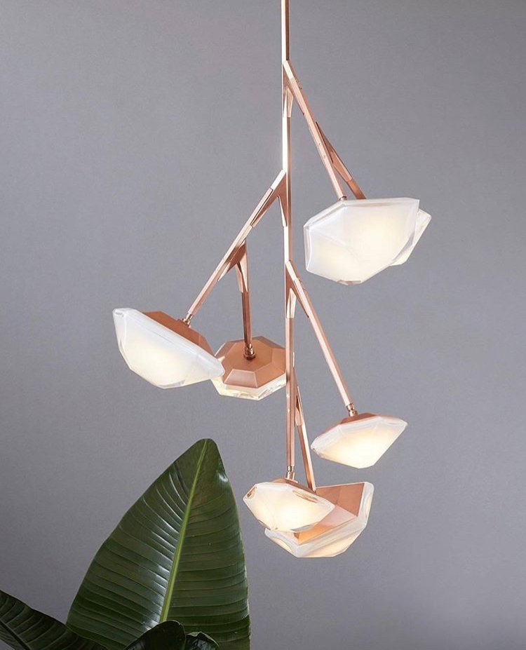 We are loving the details and design of this beautiful MYRAID Chandelier from @gabrielscott. Not only acting as a light but also an art piece for the home. #chandelier #homedecor