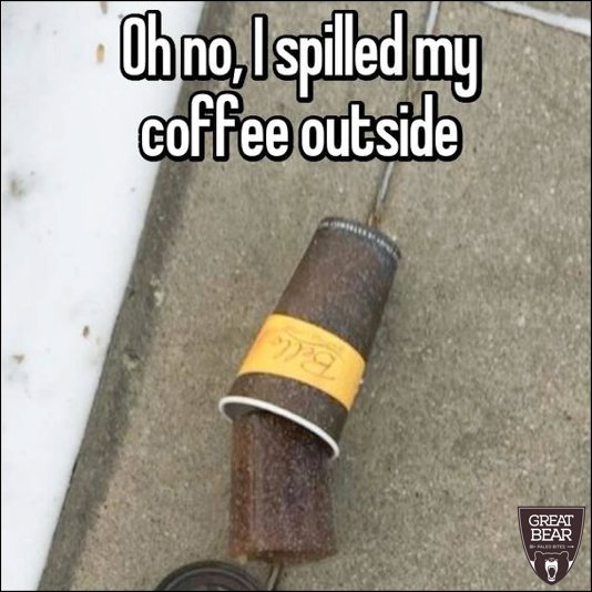 Winter coffee problems - the horror! #coffee #funny