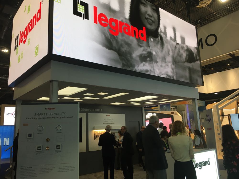 Legrand's tweet photo. Living the connected home  #Legrand teams are ready to welcome you at Legrand booth 43207/ Sands Expo, A-D Hall #class300 #smartlightingcontrols https://t.co/6D1i4UP9SJ