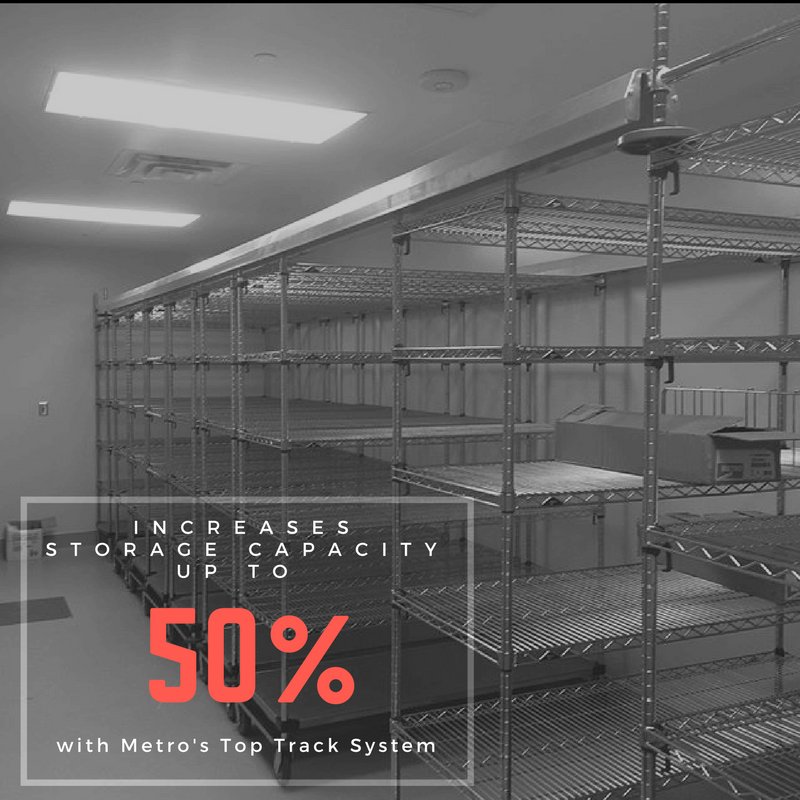 Want to learn how to boost your storage by 50% without adding to your budget?
Check out Metro’s Track Shelving System for more information! ow.ly/8hzt30hHb5e 

#Intermetro #Shelving #Storage #Solutions