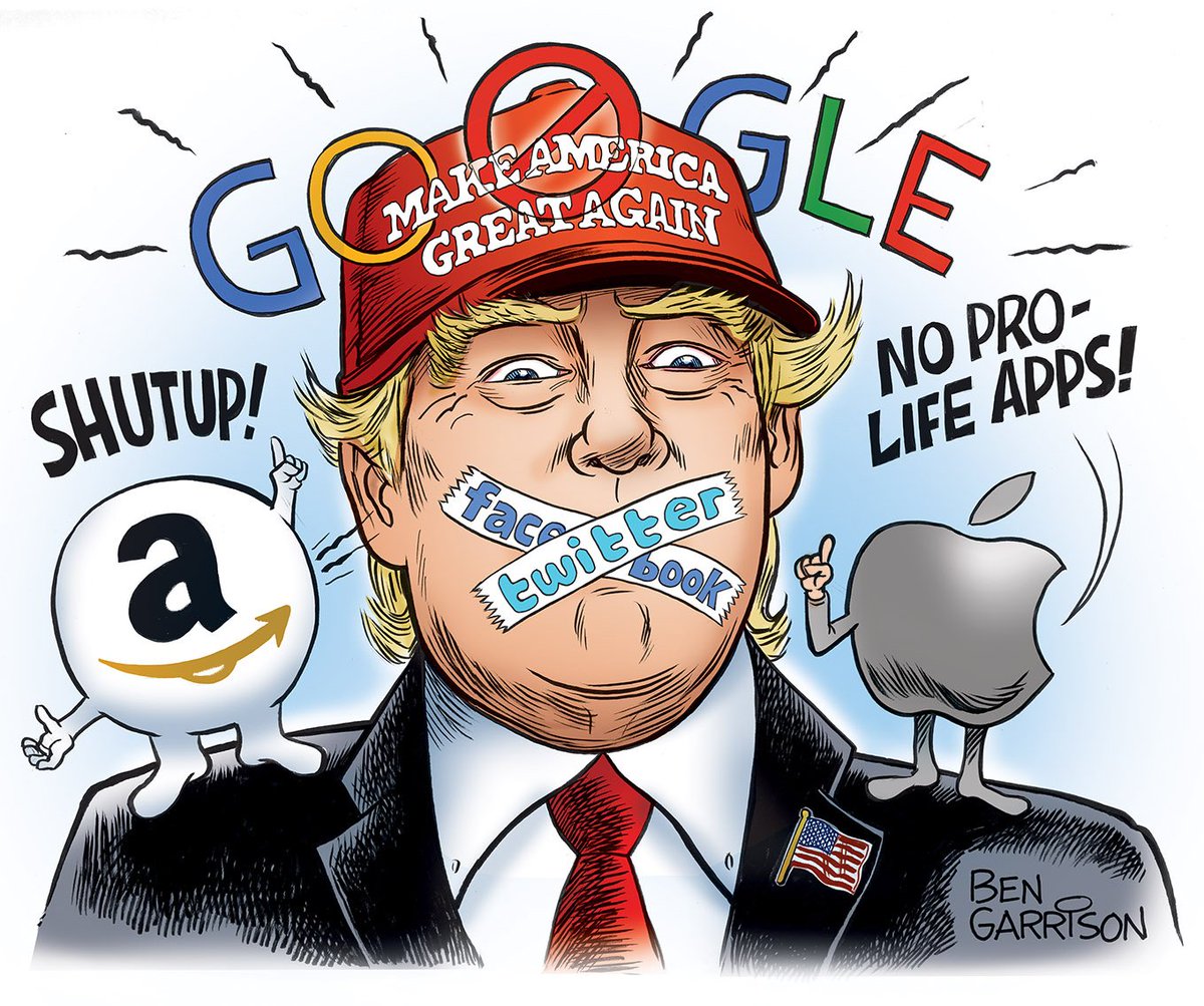 GrrrGraphics's tweet photo. What happens when left-wing authoritarians run the most powerful companies in the world?  #Censorship of conservative voices  #Google #BigTech #Facebook #Twitter  #WednesdayWisdom https://t.co/Oj98iIxEAZ https://t.co/Qyup7GEysx