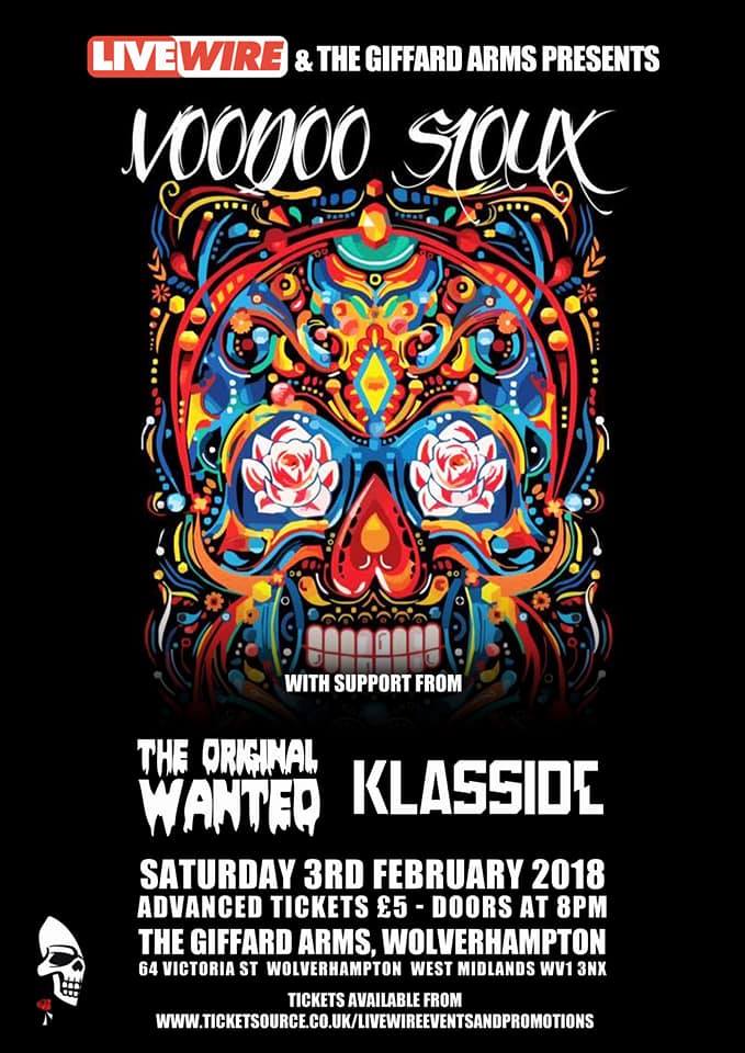 <a href="/KLASSIDE/">KLASSIDE</a> ARE BACK!!! <a href="/giffardarms/">The Giffard Arms</a> on Sat 3rd Feb supporting <a href="/WEDOVOODOO/">Voodoo Sioux</a> &amp; we're unleashing our new album tracks, some come hear brand new music for 2018!!!