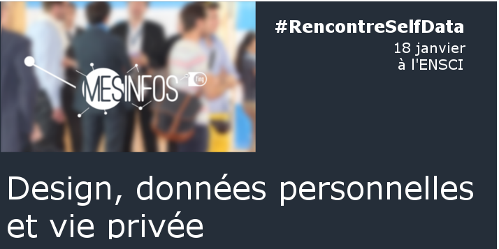 Comment le design peut-il contribuer à l’empowerment des individus grâce à leurs données personnelles ?
La #RencontreSelfData 
du 18 janvier accueillera <a href="/s_fredriksson/">Sylvia Fredriksson | @sylvia_fredriksson@mamot.fr</a>, @EstelleHary &amp; Rose Dumesny pour en débattre à l'<a href="/Ensci_Paris/">ENSCI_LesAteliers</a>
cc <a href="/Expe_MesInfos/">MesInfos</a>
