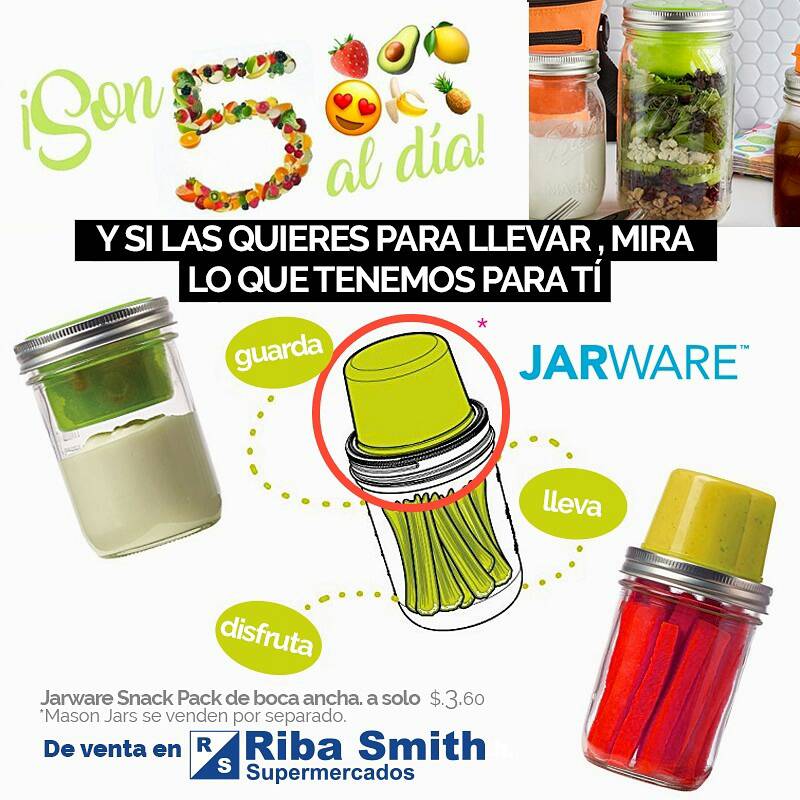 Riba_Smith's tweet photo. Amarás reutilizar tus #masonjars 😍y usarlos para TODO en casa o donde vayas💁 con más tapas y accesorios intercambiables como esta, #loNuevo de #Jarware lo traemos para ti a #RibaSmith #Cumplamosconlas5 #EneroSaludable https://t.co/cq37zEkpzv