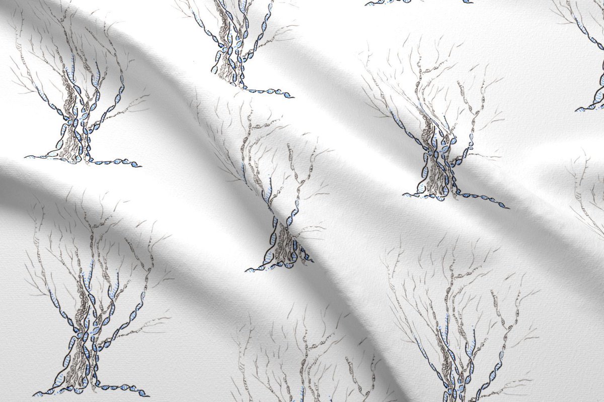 awakenedream's tweet photo. My art is also on fabric for your projects! little gene tree fabric - nerdlypainter - Spoonflower https://t.co/wQe77gStzL #craftsupplies #crafting #fabric #fabrics #art #DNA #tree #toile #DNAtree #treeoflife #quilting #sciart #Genetics https://t.co/VnMsGVivk1